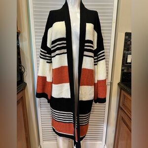 C+D+M fall color cardigan sweater size Small